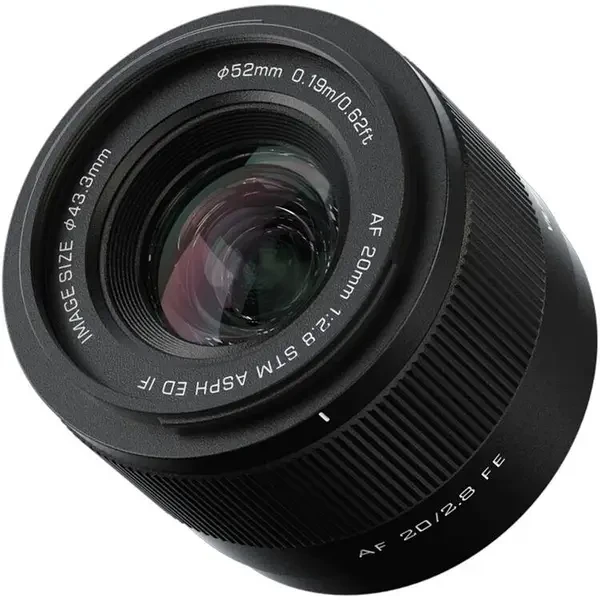 Объектив Viltrox AF f/2,8 FE для Sony E Lens AF 20/2,8 FE автофокусный Sony E-mount 20 мм