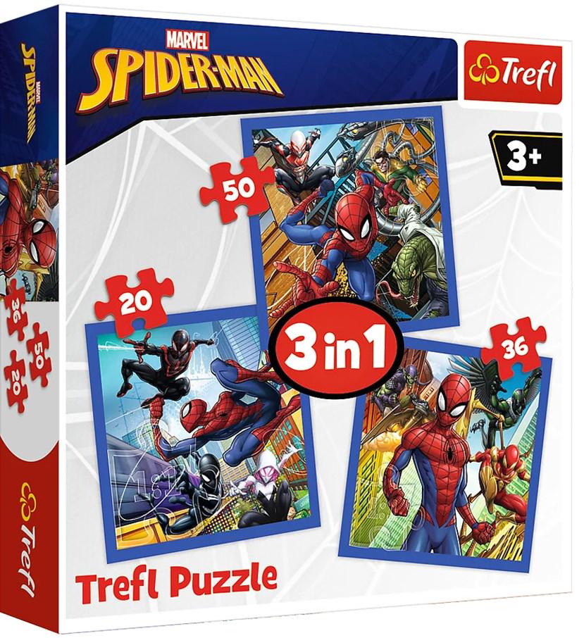 Пазлы Trefl 34841 3в1 Спайдермен Сила паука (18185) Пазлы Trefl 34841 3в1 Спайдермен Сила паука (18185)