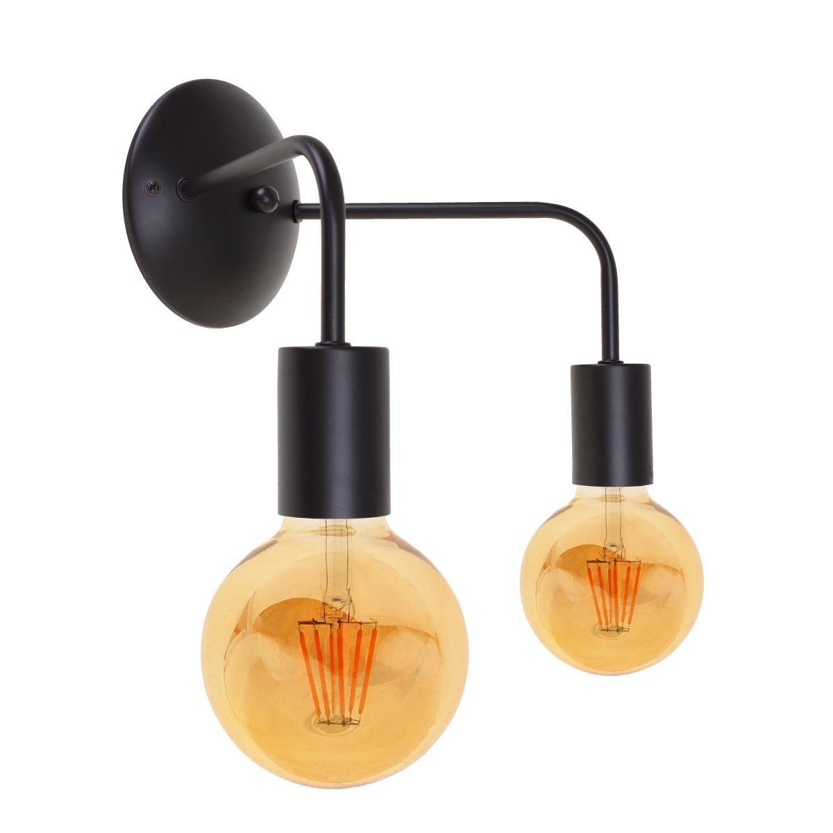 Бра металлическое лофт Brille на 2 лампы BL-698W/1 E27 BK