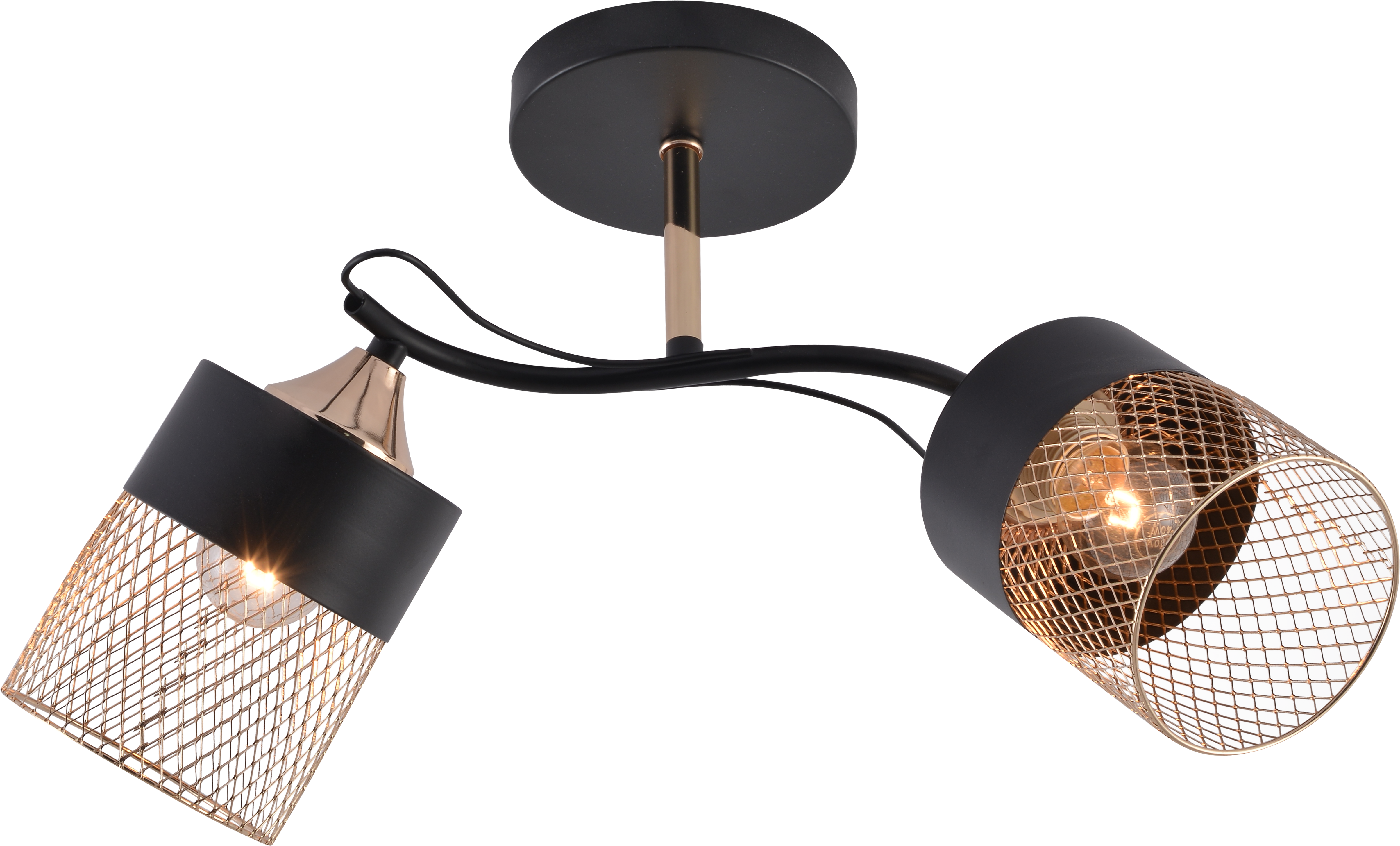 Люстра декоративная INTEREES IS XA1633B-2 BK/Gold/Chrome