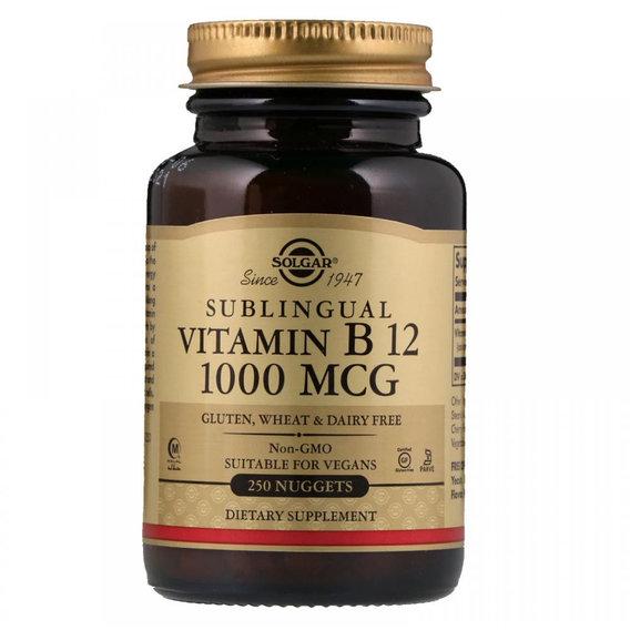 ᐉ Метилкобаламин Solgar Sublingual Vitamin B12 1000 mcg 250 Nuggets