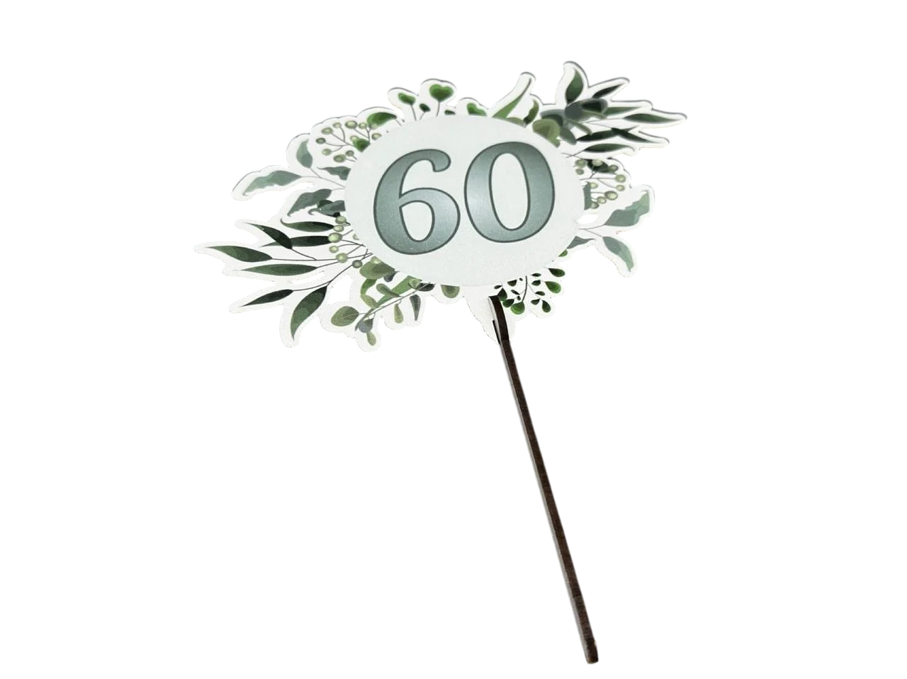 Заготівка-топер цифра 60 з фанери для декупажу 18 см (Т-1022)