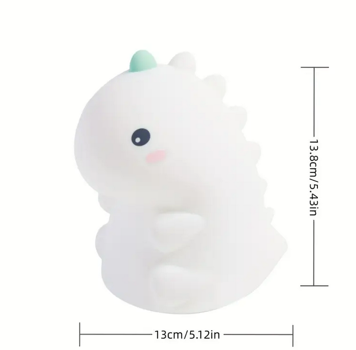 Нічник силіконовий Динозавр з таймером Білий (SAM-900) - фото 7 Нічник силіконовий Динозавр з таймером Білий (SAM-900) - фото 7