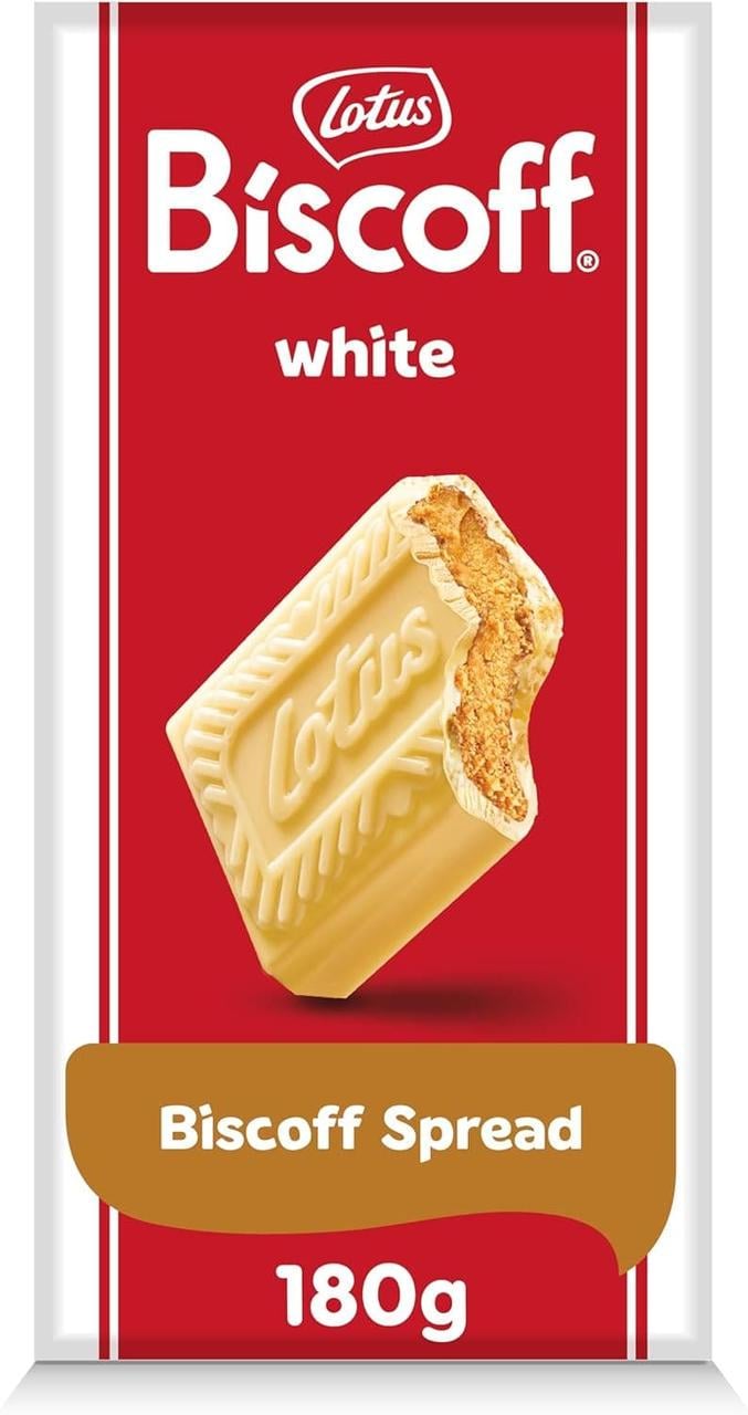Шоколад Lotus Biscoff White Chocolate with Biscoff Spread 180 г (2974964312) Шоколад Lotus Biscoff White Chocolate with Biscoff Spread 180 г (2974964312)