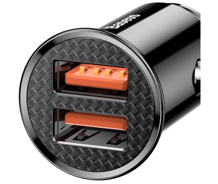 Автомобильное зарядное устройство Baseus Circular 2xUSB PPS 5A (CCALL-YD01) Black - фото 2 Автомобильное зарядное устройство Baseus Circular 2xUSB PPS 5A (CCALL-YD01) Black - фото 2
