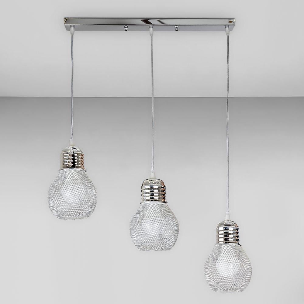 Люстра подвесная лофт Light House LS-18597F-3 CR 500 Хром