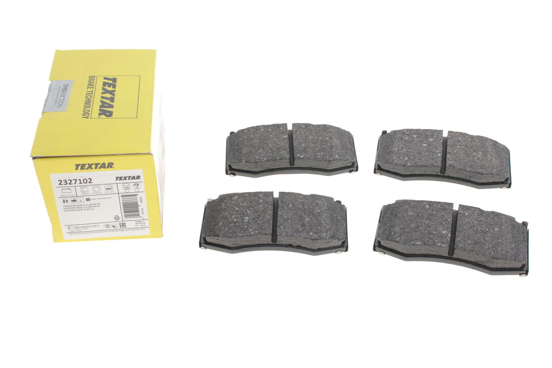 Колодки тормозные передние TEXTAR для MB S-class W220 98-05 Brembo Q+ (2327102) Колодки тормозные передние TEXTAR для MB S-class W220 98-05 Brembo Q+ (2327102)