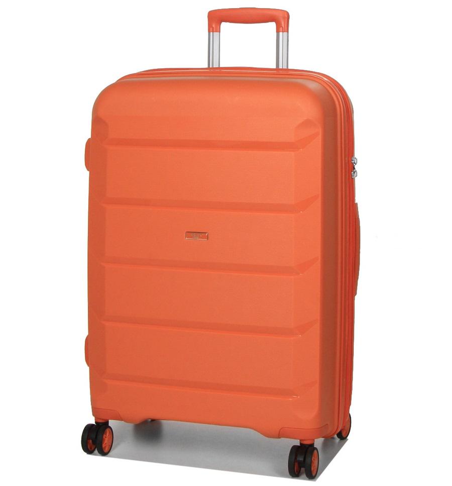 Чемодан средний полипропилен Airtex 646 M 80 л 67,5х47х26 см Оранжевый