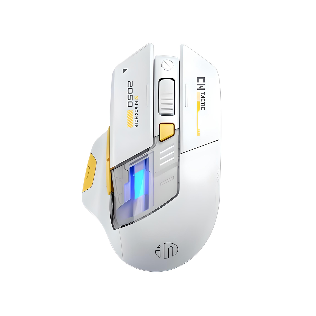 Мышь беспроводная INPHIC A9 Discovery Edition с подключением Bluetooth 2,4G аккумулятором 2400 DPI White (2488981629)