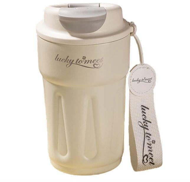 Термокружка с интеллектуальным дисплеем температуры 420 мл Белый (2467719399) - фото 1