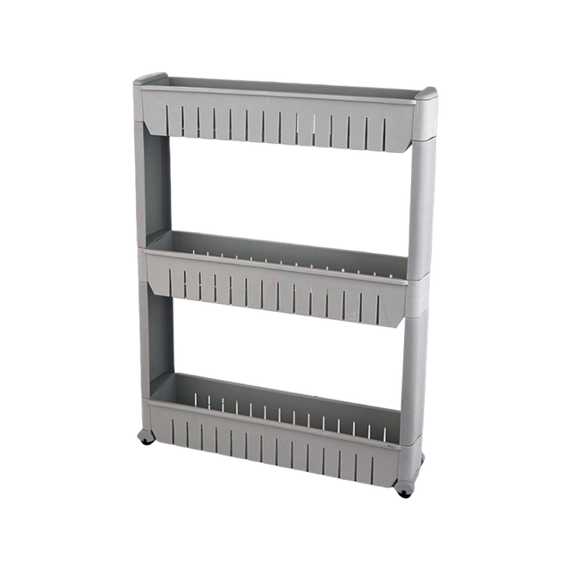 Полка-этажерка для ванной на колесах Bonro B03 Серый (2670148999)