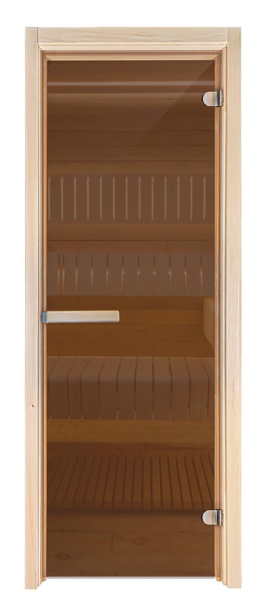 Дверь в сауну и баню Parmaster Classic 6 мм 2000x700 мм Бронзовый (1054000) - фото 2