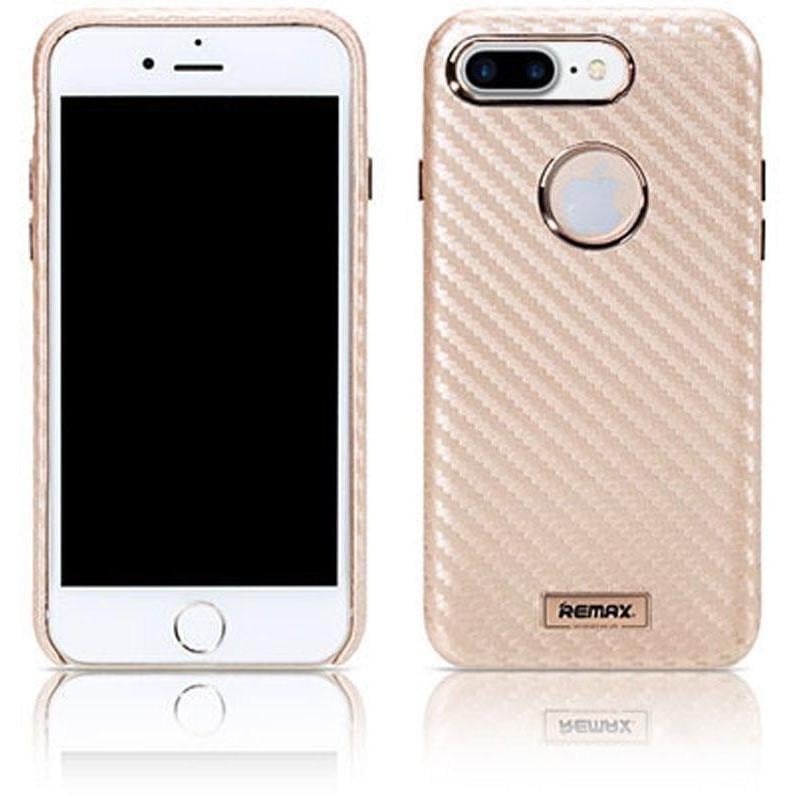 Чехол-накладка Remax Carbon Series for iPhone 7/8 Plus, Gold