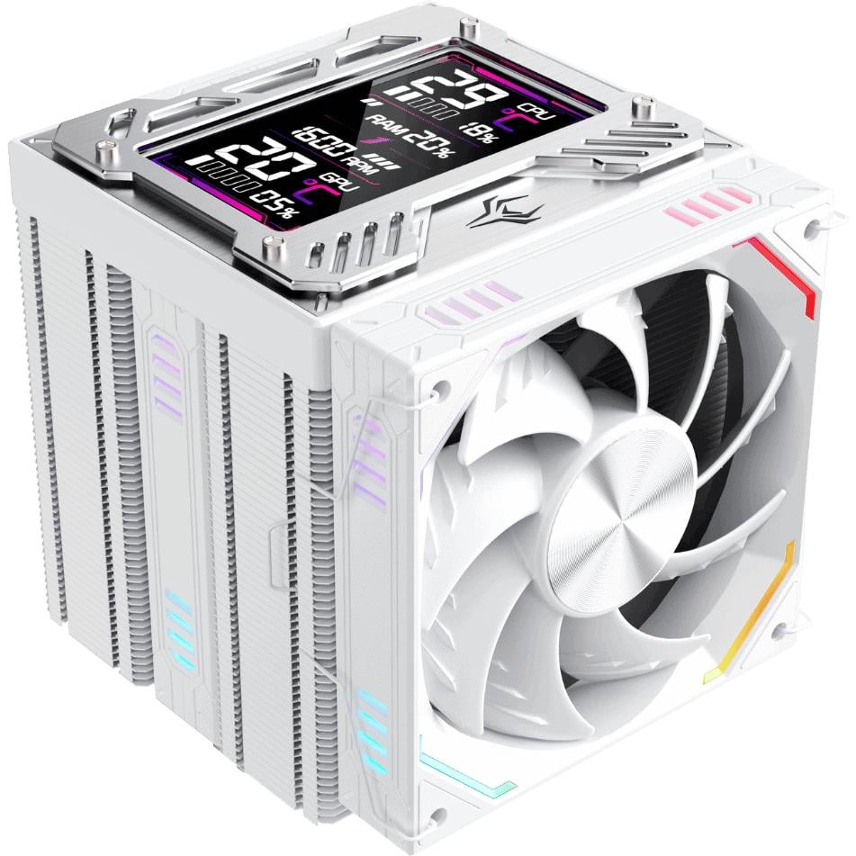 Кулер процессорный 1stPlayer FT12DSL-6 275 Вт 2x120 мм 2000 об/мин ARGB White (FT12DSL-6-WH)