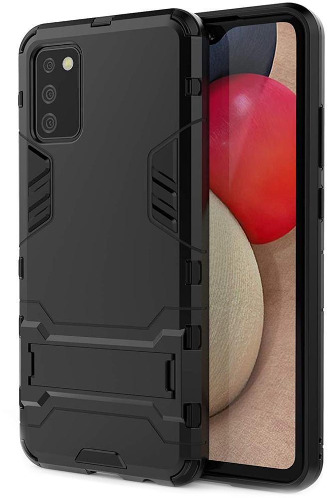 Противоударный чехол Transformers для Samsung Galaxy A02s A025 (бампер трансформер) Black (21488-2B)