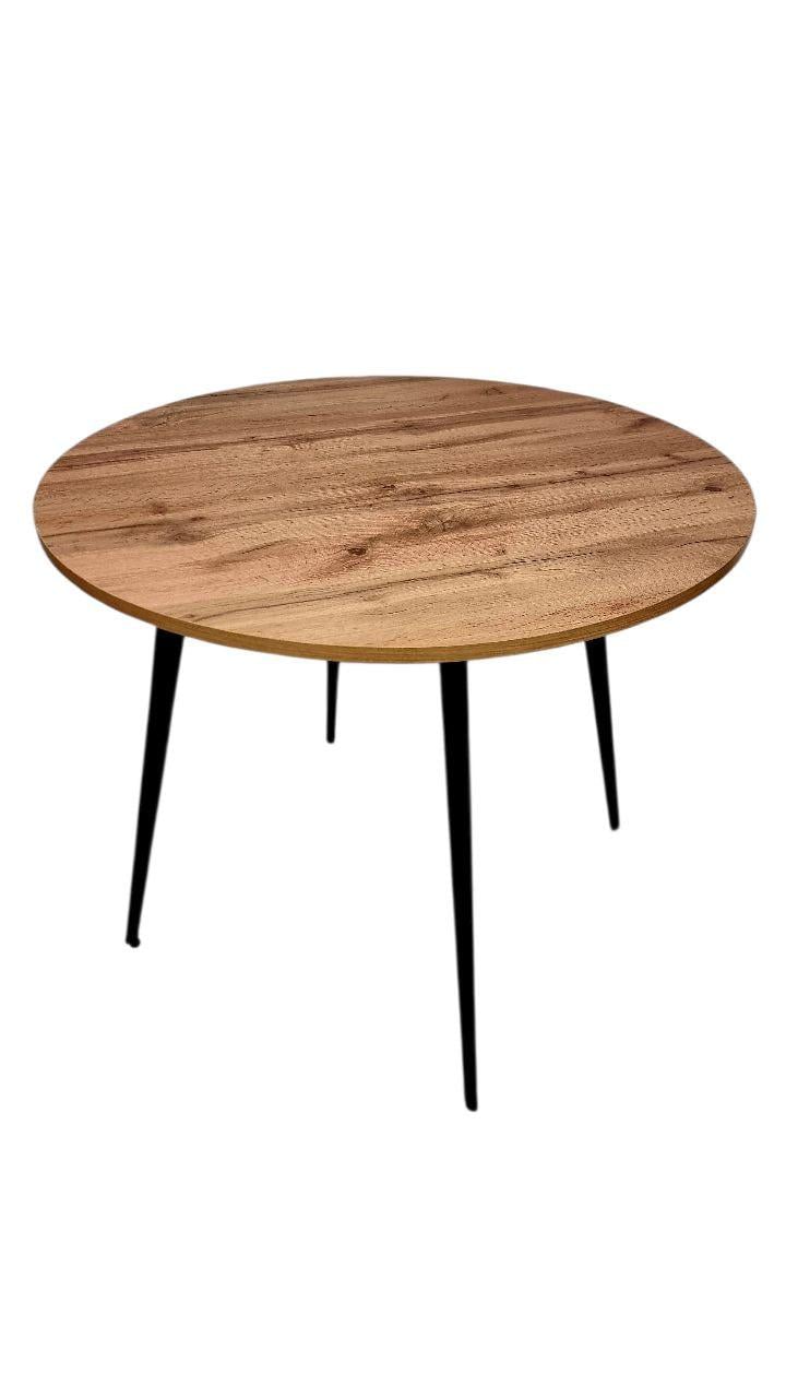Стол Dinat Round stilo 900х900х740 мм Тахо/Черный