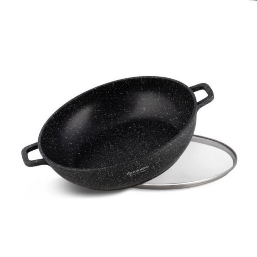 Кастрюля-сотейщик Edenberg EB-8135 алюминиевый с мраморным антипригарным покрытием 5,5 л (1644382063) - фото 2 Кастрюля-сотейщик Edenberg EB-8135 алюминиевый с мраморным антипригарным покрытием 5,5 л (1644382063) - фото 2