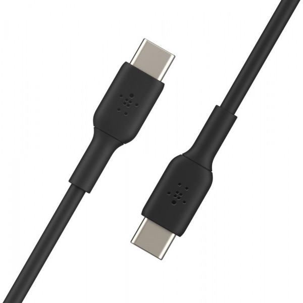 Belkin Кабель Belkin USB-С-USB-С, PVC, 1m, black (CAB003BT1MBK) - фото 4