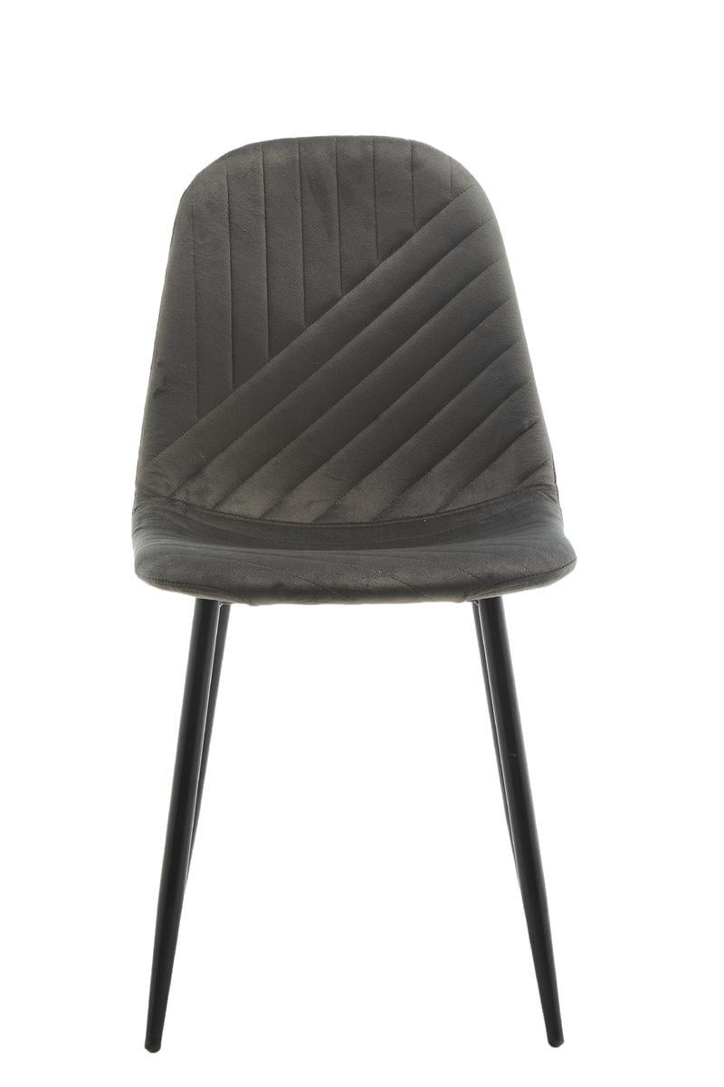 Кухонний стілець Мікс Меблі ЯРІС велюр Графіт (27897721) - фото 4 Кухонний стілець Мікс Меблі ЯРІС велюр Графіт (27897721) - фото 4