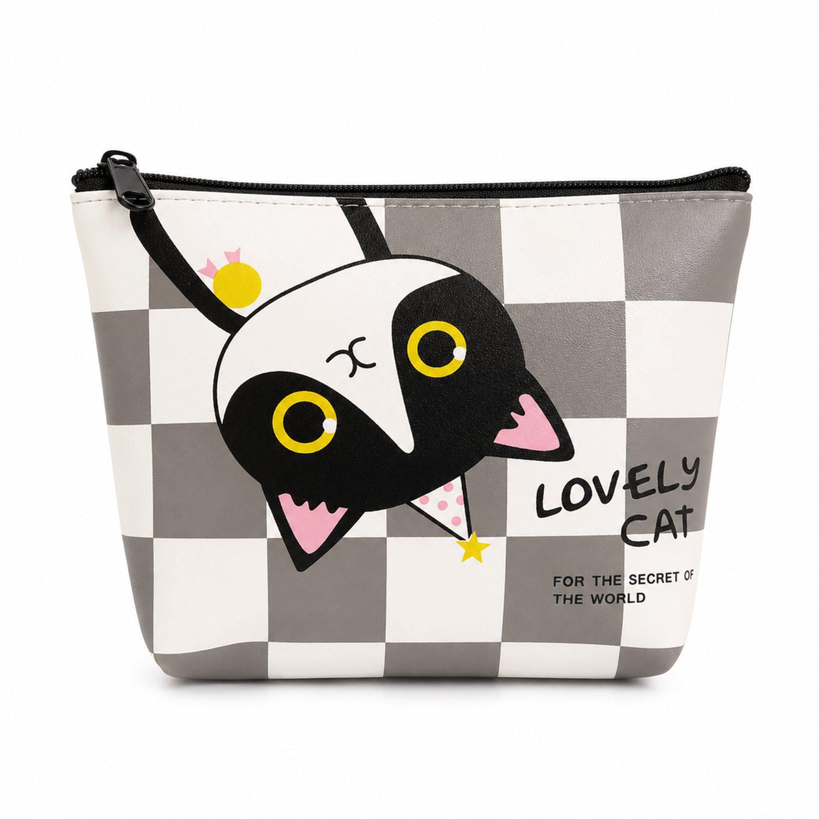 Мини-кошелек для монет и карт Lovely Cat Серо-белый (816889711)