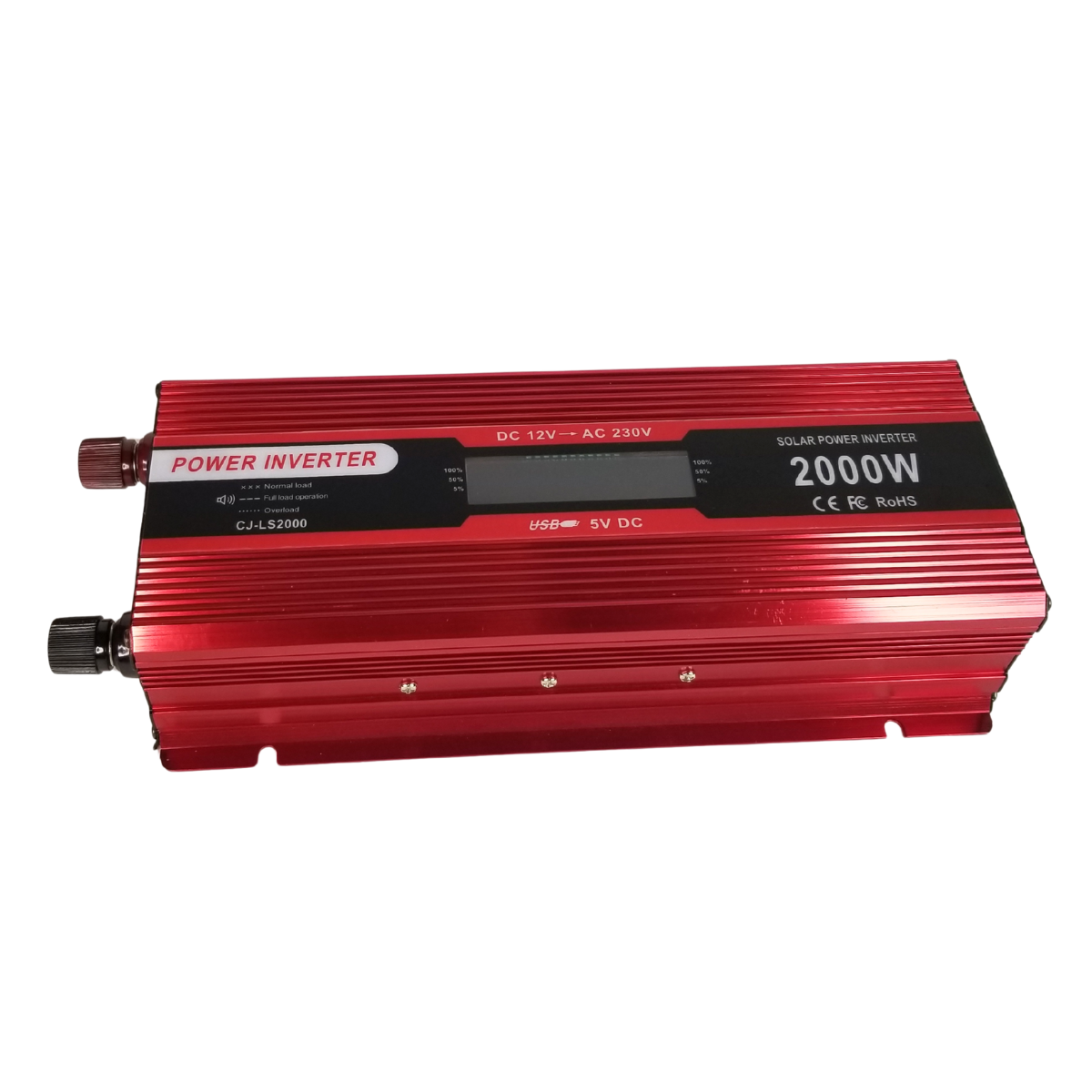 Преобразователь напряжения UKC с модифицированной синусоидой 12 В 2000 Вт Красный (C20-DK00D)