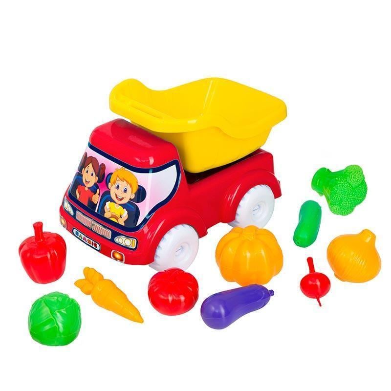 Машинка Бамсик самосвал №5 с овощами 3691 Red/Yellow (2812464349) Машинка Бамсик самосвал №5 с овощами 3691 Red/Yellow (2812464349)