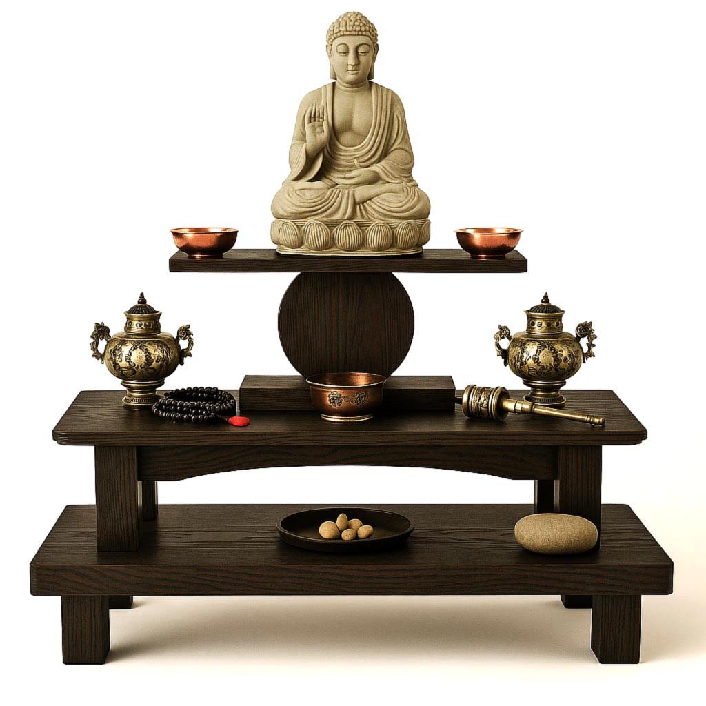 Вівтар для медитації з дерева Іліон Мокко (ЛАТ-019610)