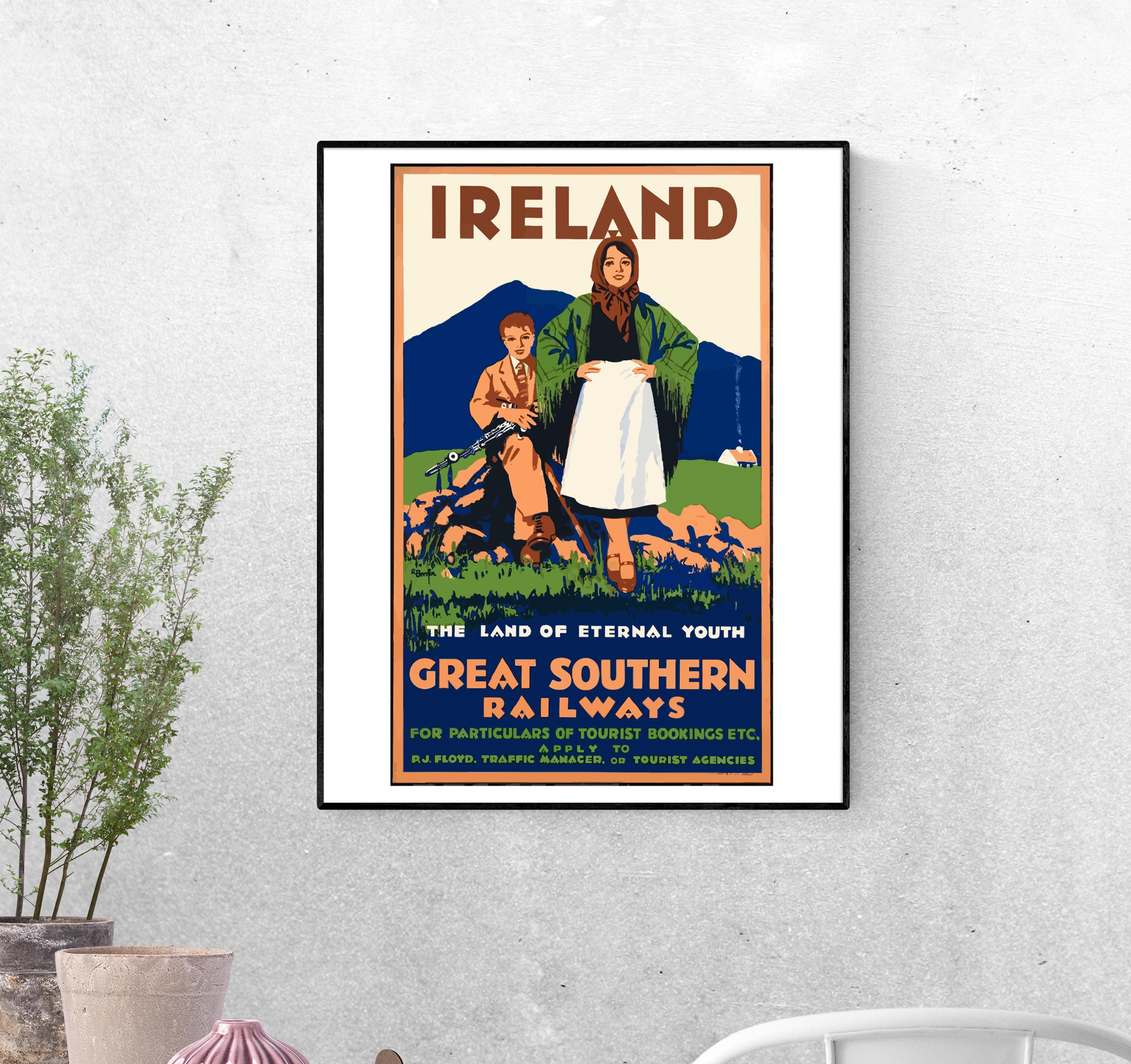 Тревел-постер Земля вечной молодости формат А-2