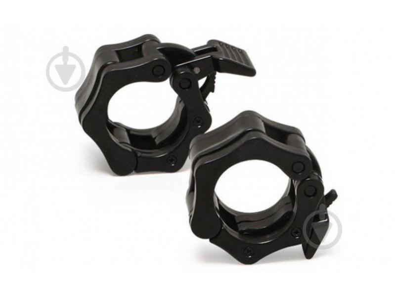 Замки Lock-Jaw PRO с фиксатором для грифа 25мм Zelart Record TA-4600-25 2шт Black (MR08510)