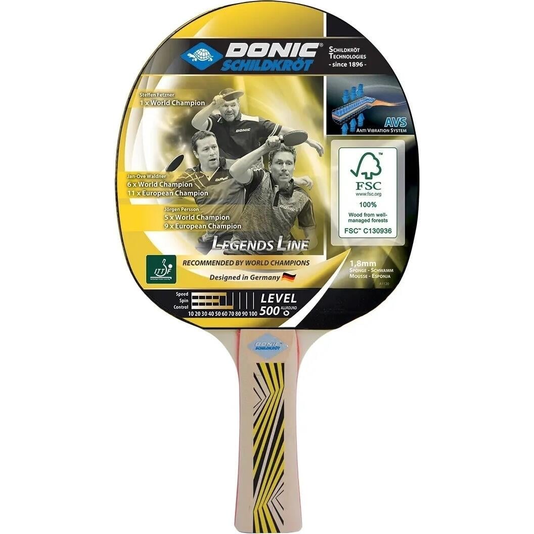Ракетка для настольного тенниса Donic LEGENDS 500 FSC Светло-коричневый (714407)