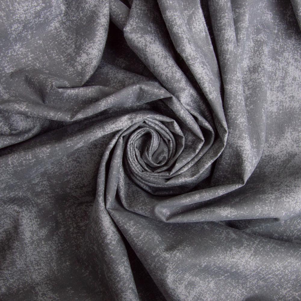 Ткань бязь ранфорс для постельного белья M 01033/72 130 гр/м2 240 см Серый меланж (26169)