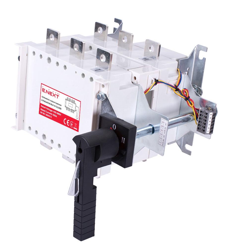 Переключатель нагрузки E.NEXT e.industrial.lbs.1-0-2.3.630 I-0-II 3P 630А 660V (i089010)