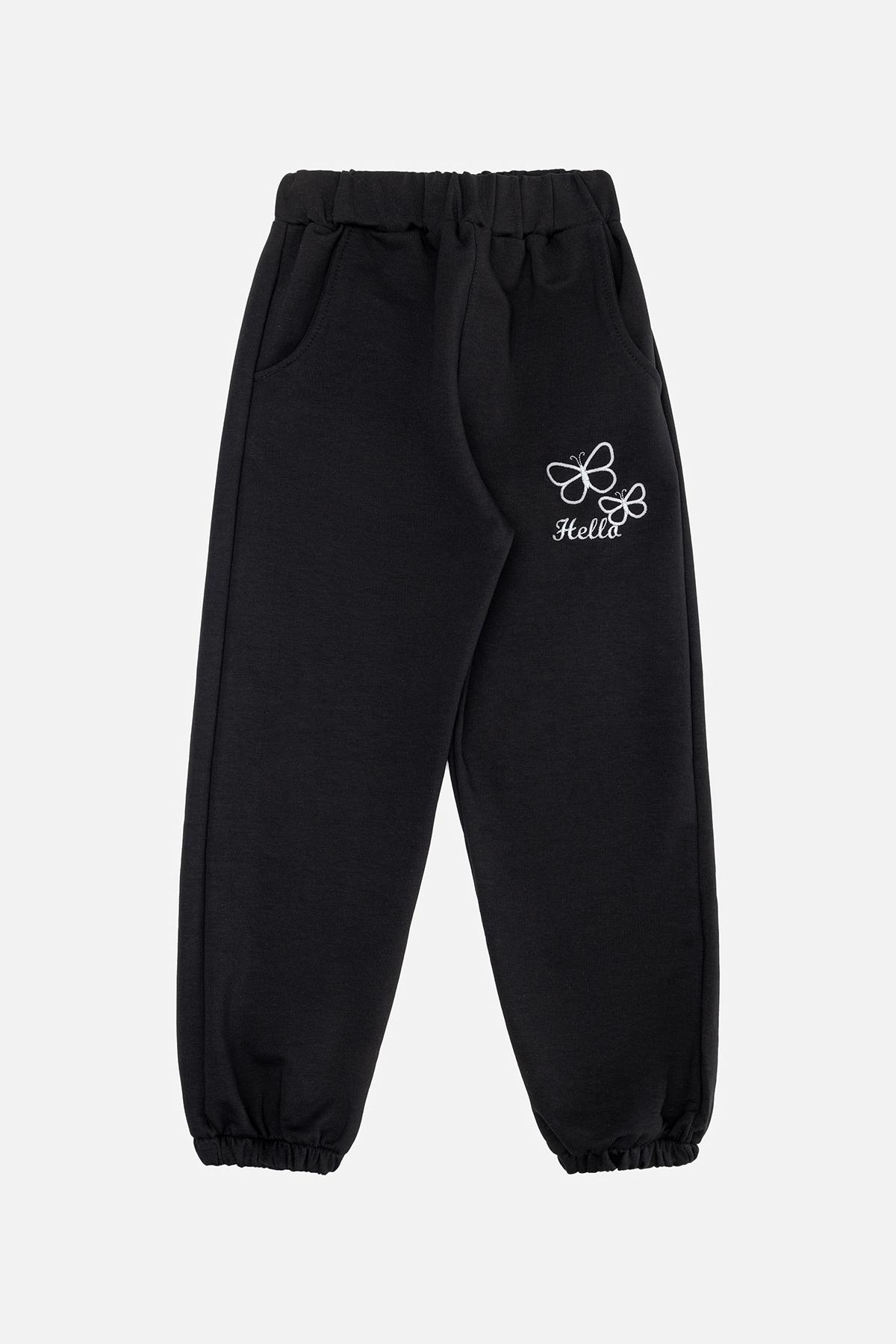 Брюки спортивные для девочки 92 см Черный (SKT000966082)