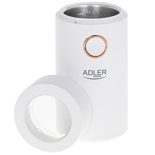 Кофемолка Adler AD 4446wg 150 W White/Gold - фото 5