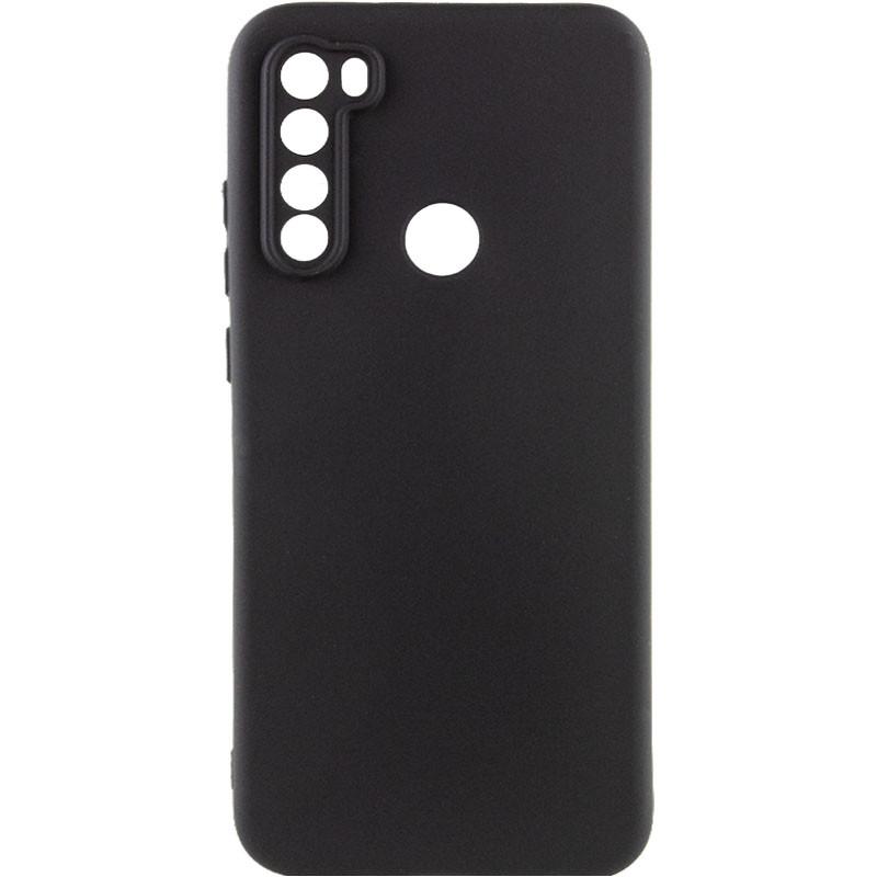 Противоударный чехол TPU GETMAN Liquid Silk Full Camera для Xiaomi Redmi Note 8T Черный / Black