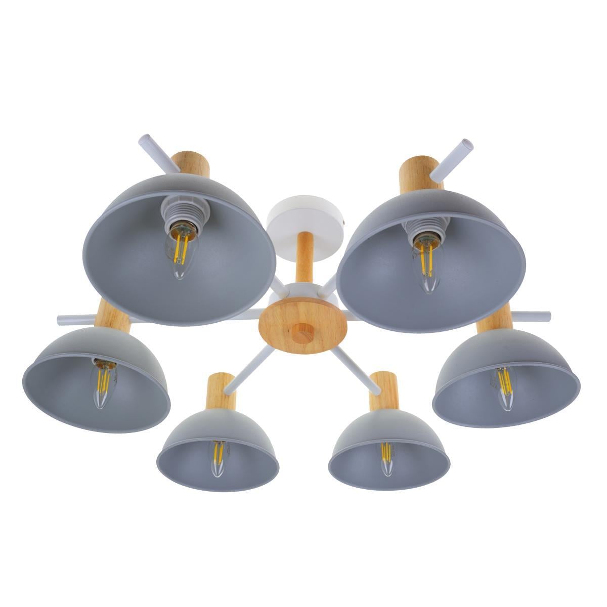 Люстра потолочная Brille BL-740S/6 E27 GY