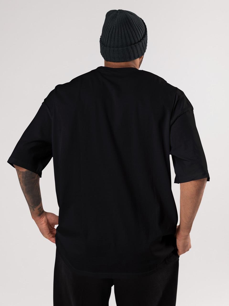 Футболка чоловіча оверсайз Mishe Urban 113014 XL Чорний (113014_14) - фото 4 Футболка чоловіча оверсайз Mishe Urban 113014 XL Чорний (113014_14) - фото 4