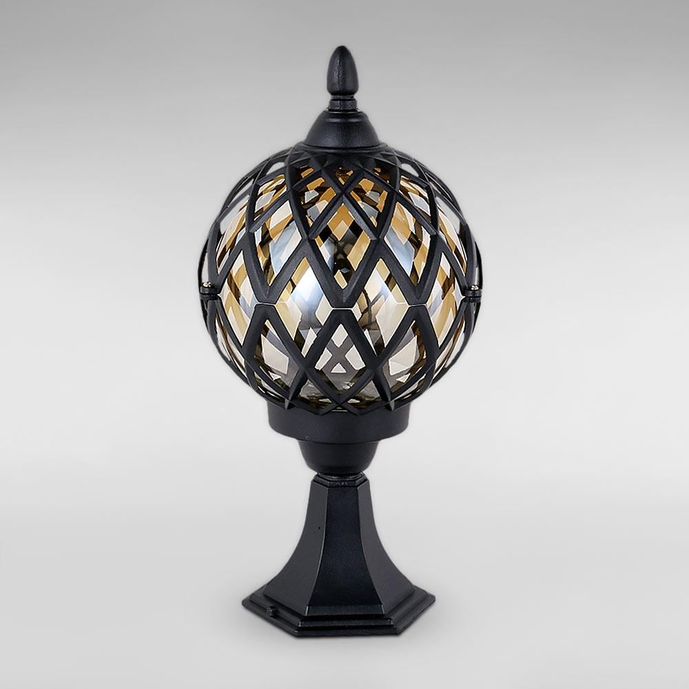 Стовпчик вуличний ліхтарний на один світильник Light House LS-18906-M-ST BK Чорний Стовпчик вуличний ліхтарний на один світильник Light House LS-18906-M-ST BK Чорний