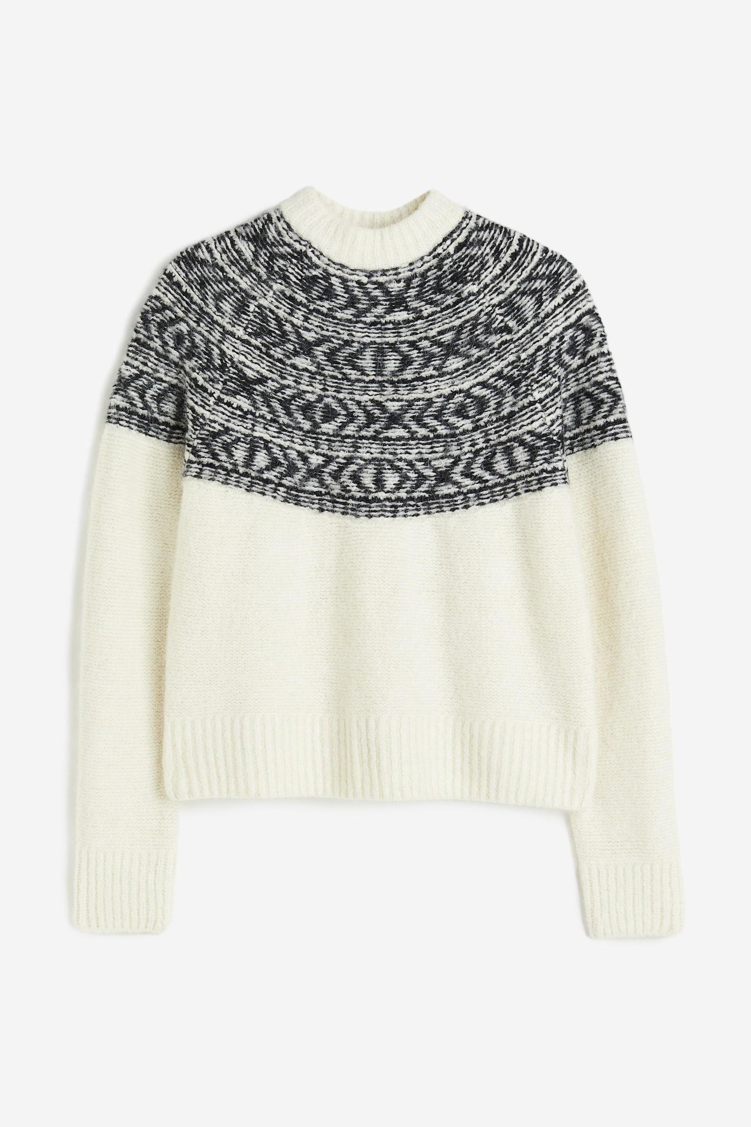 Свитер H&M 1208016П S Белый/Черный Свитер H&M 1208016П S Белый/Черный