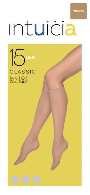 Гольфы женские 2 пары Intuicia CLASSIC 15den Vizone (66249)