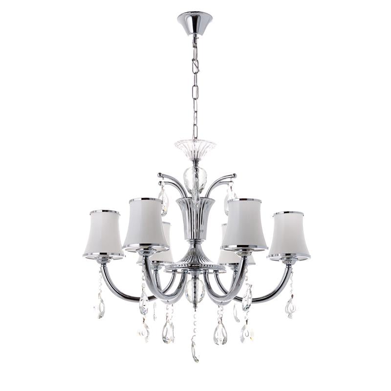 Люстра подвесная с абажурами Light House ES-15420/6/chrom (9620)