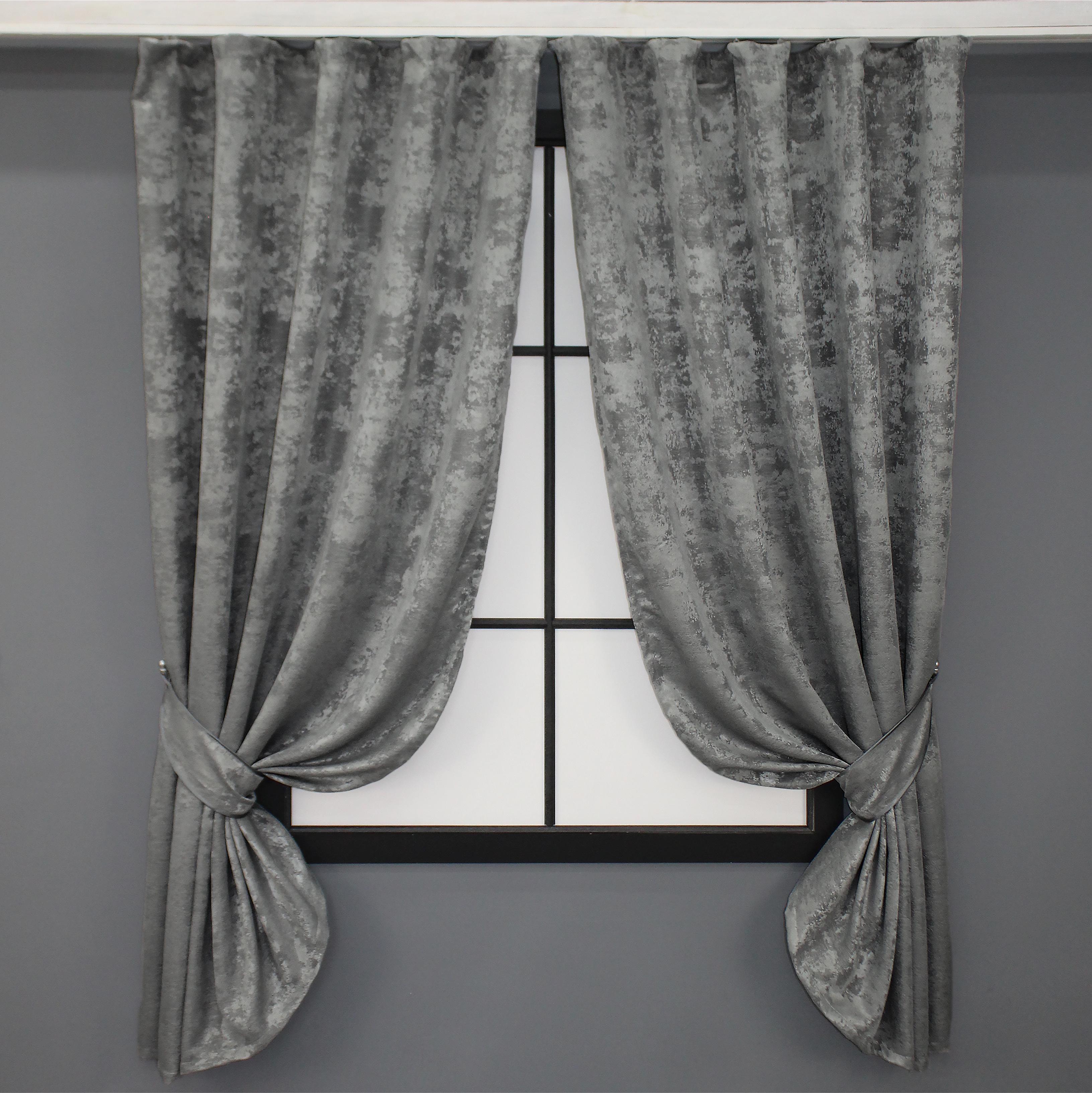 Комплект штор VR-Textil Sultan YL №1212ш жаккард 130х170 см 2 шт. Серый (35-0072) - фото 1 Комплект штор VR-Textil Sultan YL №1212ш жаккард 130х170 см 2 шт. Серый (35-0072) - фото 1