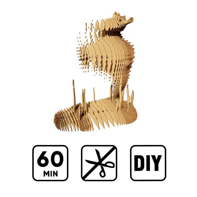 3D Пазл картонний Cartonic Морський коник (CARTSEAH) - фото 4 3D Пазл картонний Cartonic Морський коник (CARTSEAH) - фото 4