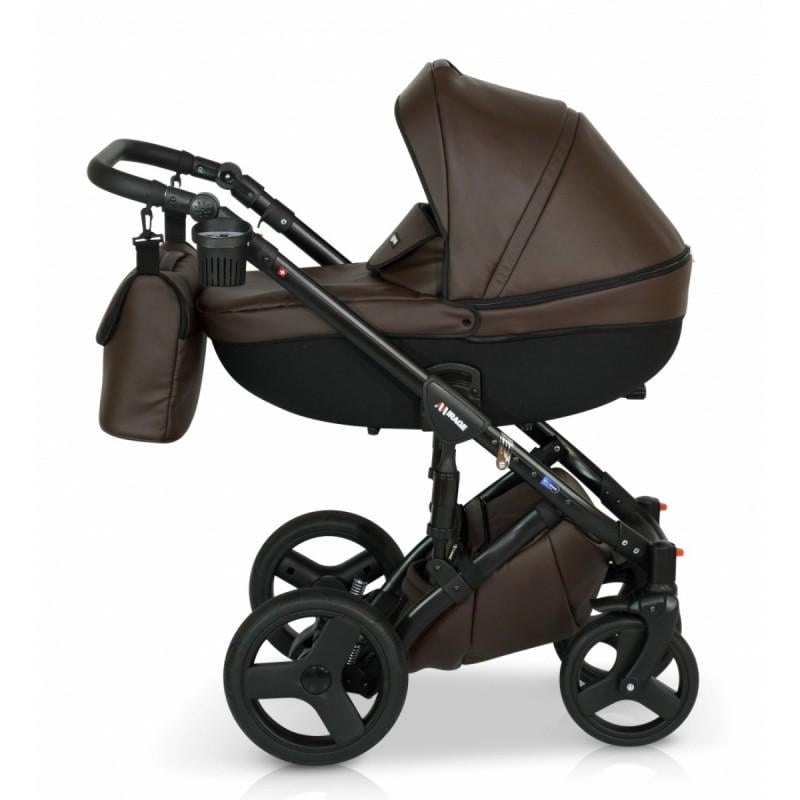 Коляска Verdi Mirage универсальная 2в1 с дождевиком и сумкой Коричневый
