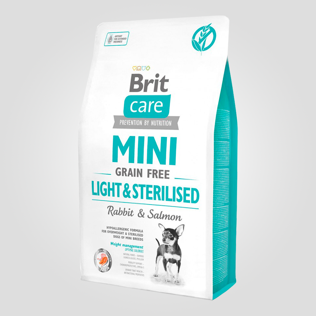 Корм сухой Brit Care Mini Sterilised для взрослых стерилизованных собак мелких пород с лишним весом 2 кг (20504582)