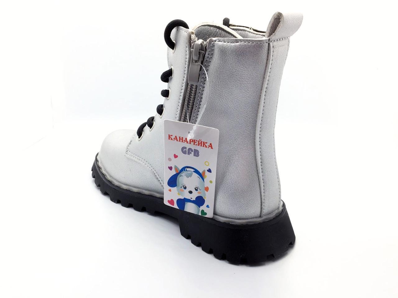 Черевики демісезонні для дівчаток Канарейка E3443-7/31 р. 31 Сріблястий - фото 5 Черевики демісезонні для дівчаток Канарейка E3443-7/31 р. 31 Сріблястий - фото 5