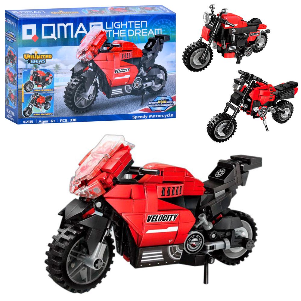 Конструктор Qman Мотоцикл 42114 338 дет. - фото 2 Конструктор Qman Мотоцикл 42114 338 дет. - фото 2