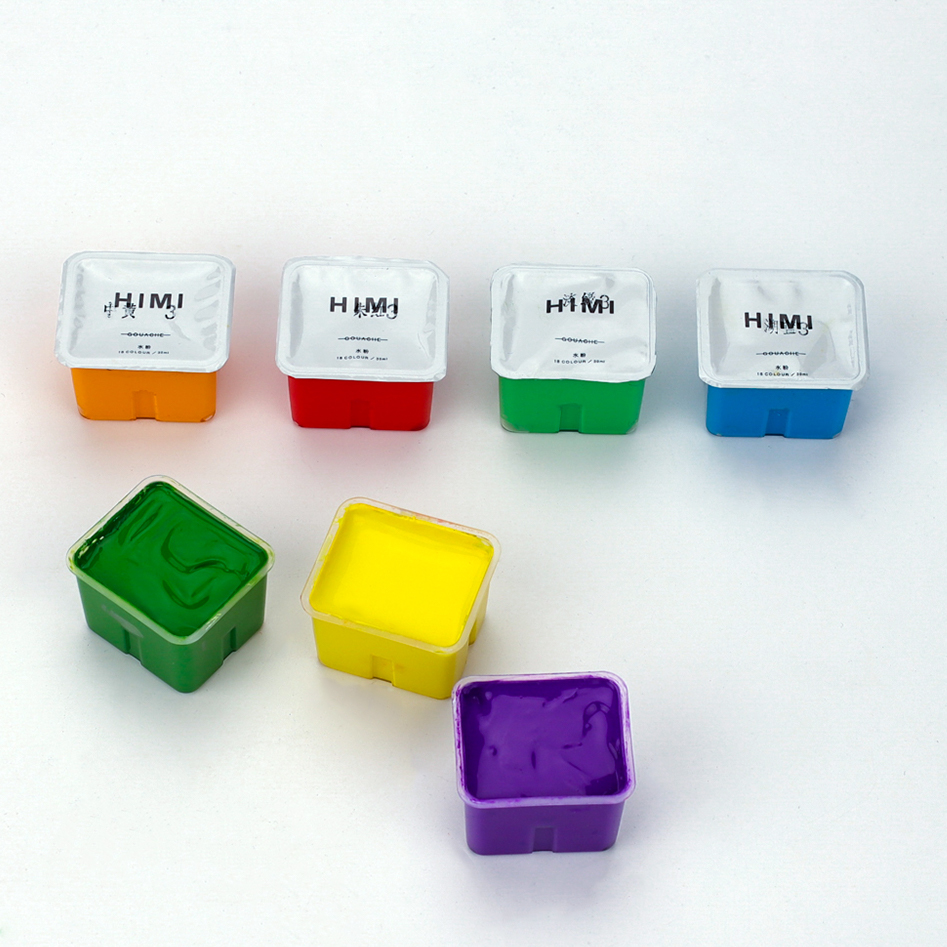 Художественная Гуашь HIMI 18 цветов 540 мл желтая коробка - фото 7 Художественная Гуашь HIMI 18 цветов 540 мл желтая коробка - фото 7