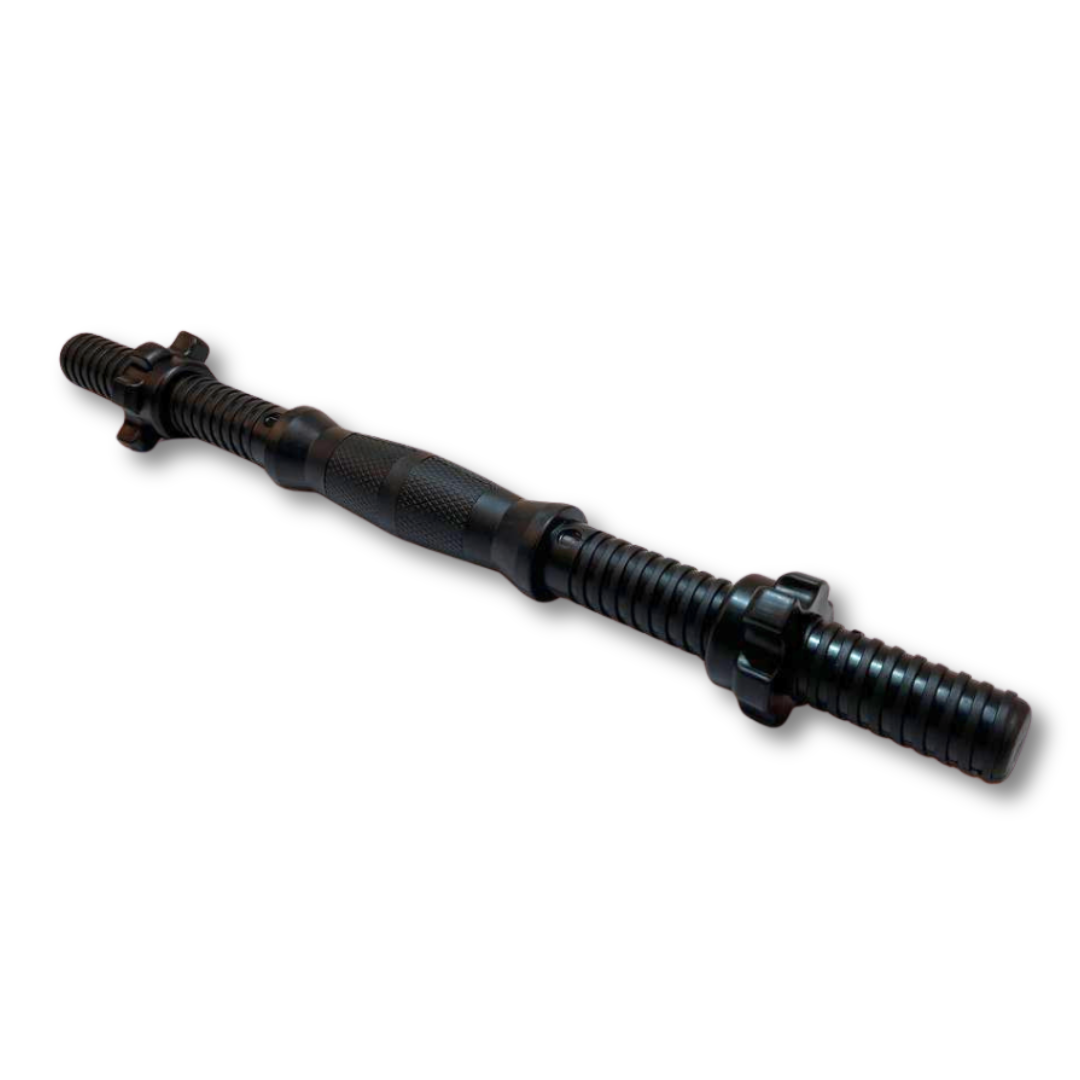 Гриф гантельный TREX Sport TX 42 см 25 мм с пластиковыми гайками Черный (5179)