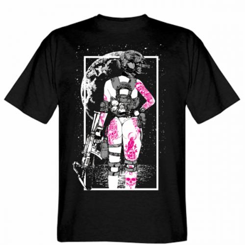 Футболка мужская Gildan Military girl with tattoos XL Черный (19275867-2-204929-XL)